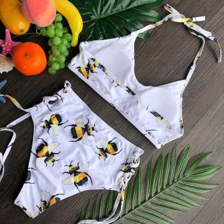 Beach Life High Waist Halter Bikini Set - Image 9