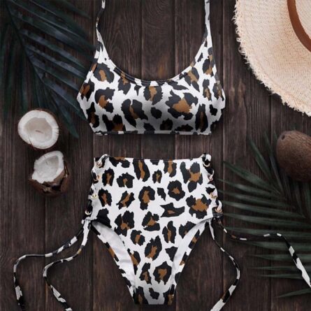 Beach Life High Waist Halter Bikini Set - Image 23