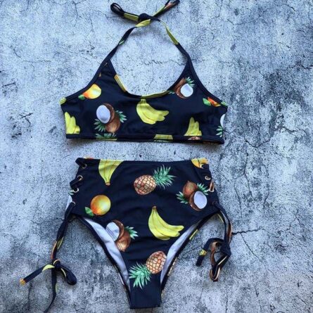 Beach Life High Waist Halter Bikini Set - Image 54