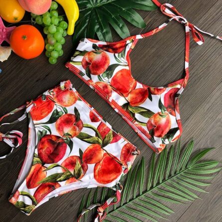 Beach Life High Waist Halter Bikini Set - Image 55