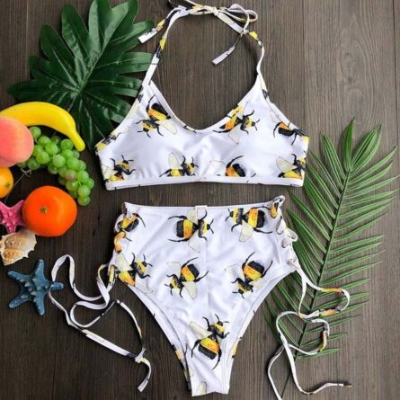 Beach Life High Waist Halter Bikini Set - Image 11