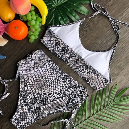 Beach Life High Waist Halter Bikini Set - Image 38