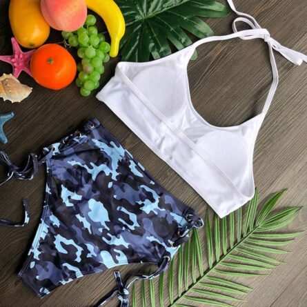 Beach Life High Waist Halter Bikini Set - Image 10