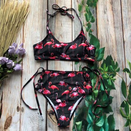 Beach Life High Waist Halter Bikini Set - Image 22
