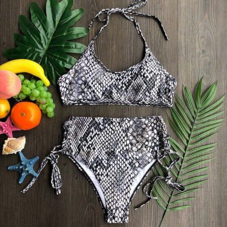 Beach Life High Waist Halter Bikini Set - Image 50