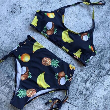 Beach Life High Waist Halter Bikini Set - Image 37