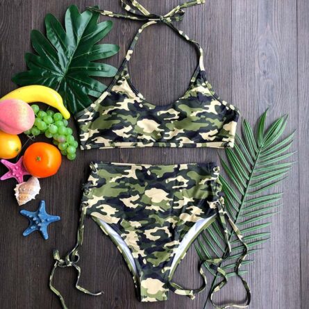 Beach Life High Waist Halter Bikini Set - Image 18