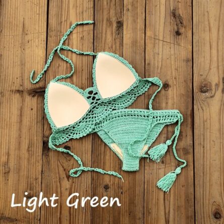 Boho Bella Bohemian - Handmade Crochet Push up Bikini - Image 4