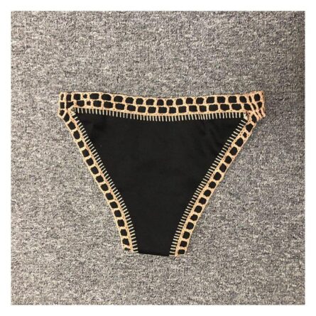 Bestselling! Sexy Neoprene Crochet Black Bikini Set - Image 13