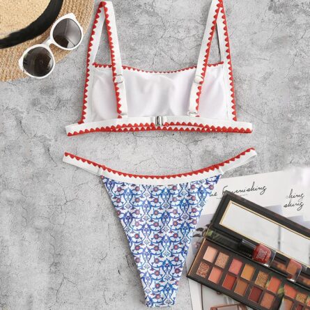 Blue Dreams Bandeau Bikini - Image 5