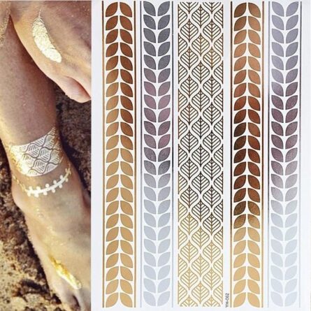 Boho Bohemian Dreams Stunning Metallic Waterproof Temporary Tattoos – Bild 9