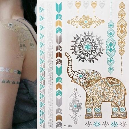 Boho Bohemian Dreams Stunning Metallic Waterproof Temporary Tattoos – Bild 29