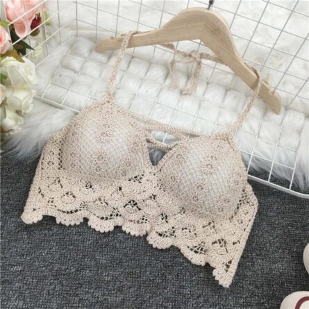 Boho Bohemian Summer Crochet Top Bikini Top Built in Bra – Bild 26