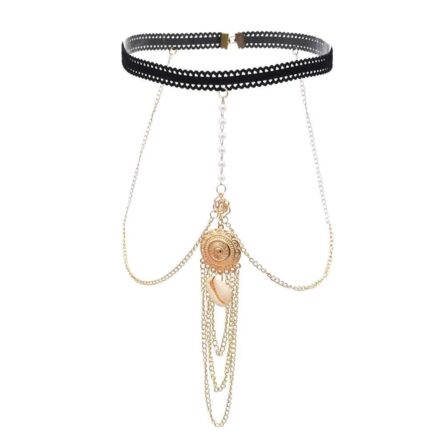 Boho Bohemian Water Drop Pendant Leg Thigh Chain Body Chain Jewelry – Bild 4