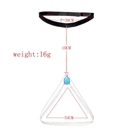 Boho Bohemian Water Drop Pendant Leg Thigh Chain Body Chain Jewelry – Bild 18
