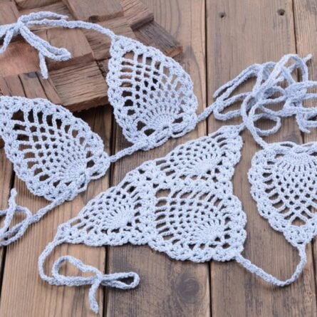Boho Bliss Handmade Crochet Micro Thong Bikini Set - Image 15