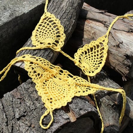 Boho Bliss Handmade Crochet Micro Thong Bikini Set - Image 21