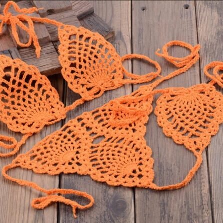Boho Bliss Handmade Crochet Micro Thong Bikini Set - Image 16