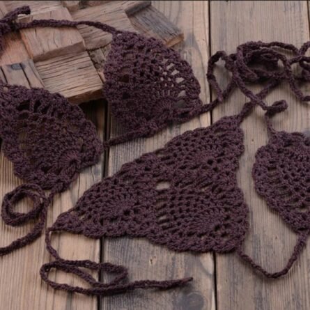 Boho Bliss Handmade Crochet Micro Thong Bikini Set - Image 12