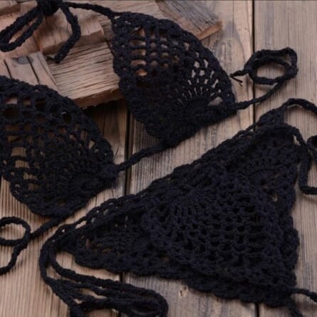Boho Bliss Handmade Crochet Micro Thong Bikini Set - Image 7
