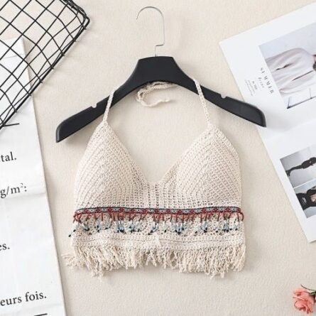 Boho Tassel Sexy Crochet Bikini Top - Image 10