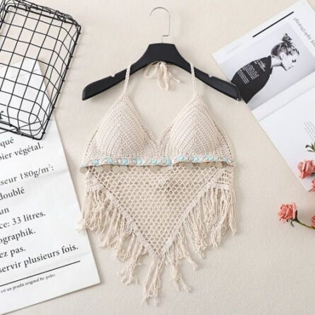 Boho Tassel Sexy Crochet Bikini Top - Image 18
