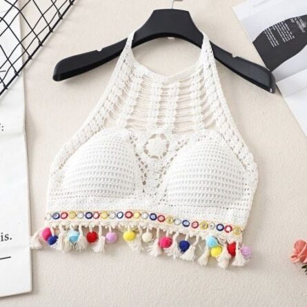 Boho Tassel Sexy Crochet Bikini Top - Image 22
