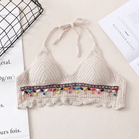 Boho Tassel Sexy Crochet Bikini Top - Image 27
