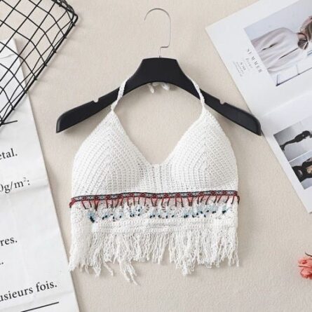 Boho Tassel Sexy Crochet Bikini Top - Image 33