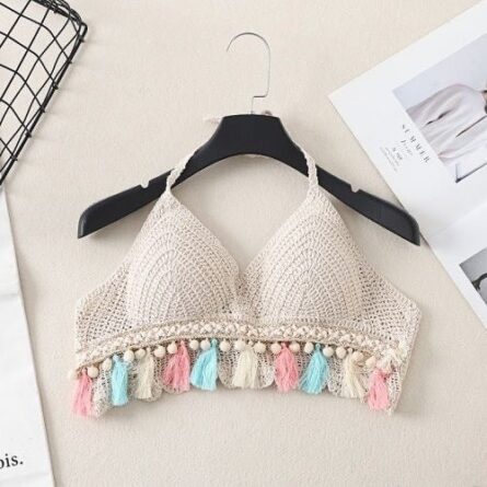 Boho Tassel Sexy Crochet Bikini Top - Image 41