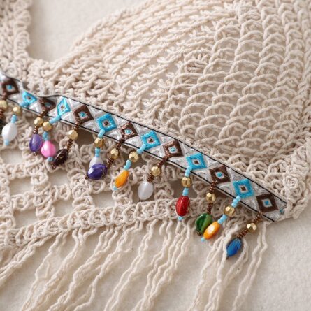 Boho Tassel Sexy Crochet Bikini Top - Image 37