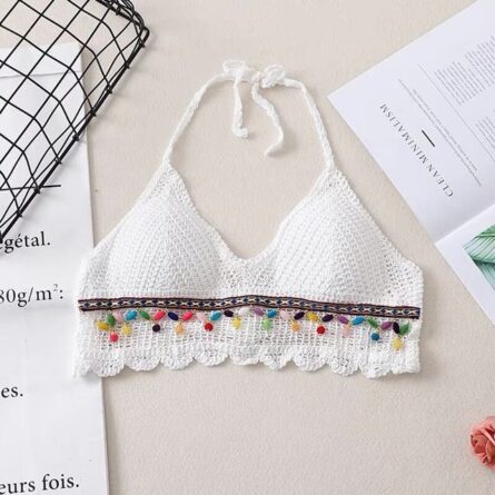 Boho Tassel Sexy Crochet Bikini Top - Image 36