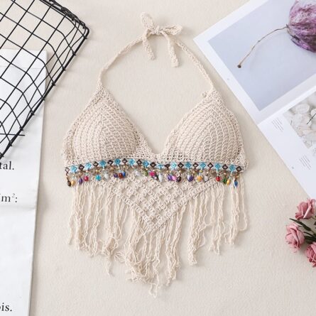 Boho Tassel Sexy Crochet Bikini Top - Image 24