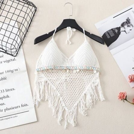 Boho Tassel Sexy Crochet Bikini Top - Image 48