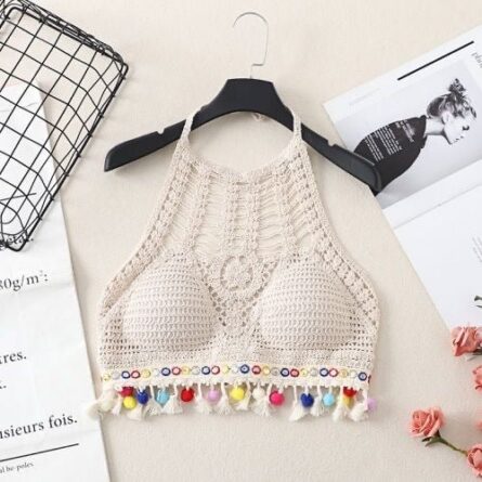 Boho Tassel Sexy Crochet Bikini Top - Image 23