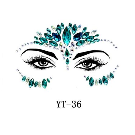 Boho Treasures 3D Crystal Sticker Face Jewels - Image 15