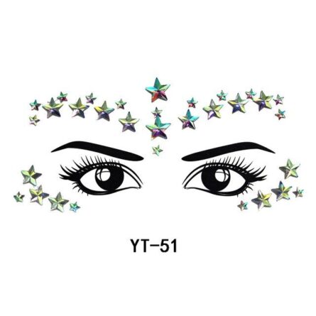 Boho Treasures 3D Crystal Sticker Face Jewels - Image 11