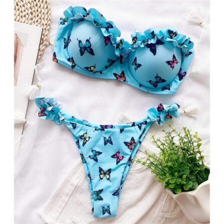 Cara Bandeau Bikini Push Up Swimsuit Bikini Set – Bild 6