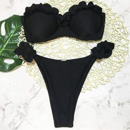 Cara Bandeau Bikini Push Up Swimsuit Bikini Set – Bild 14