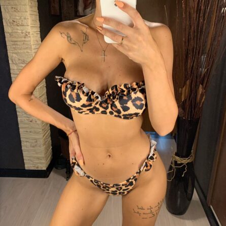 Cara Bandeau Bikini Push Up Swimsuit Bikini Set – Bild 5