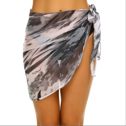 Ciara Beach Cover Up Ruffled Sarong Skirt – Bild 14