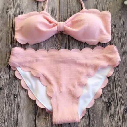 Darcy Push Up Bikinis Swimsuit Scalloped Bikini – Bild 15