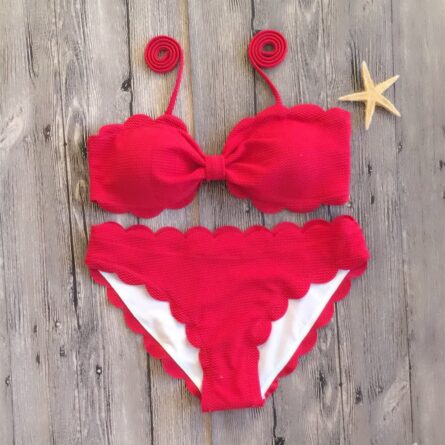 Darcy Push Up Bikinis Swimsuit Scalloped Bikini – Bild 20