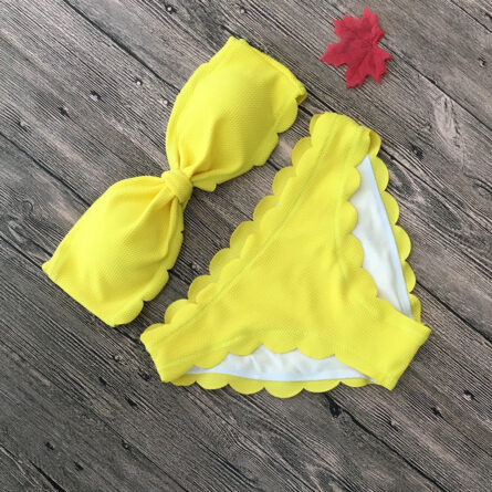 Darcy Push Up Bikinis Swimsuit Scalloped Bikini – Bild 22