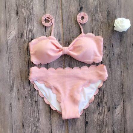 Darcy Push Up Bikinis Swimsuit Scalloped Bikini – Bild 16