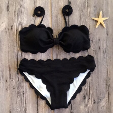Darcy Push Up Bikinis Swimsuit Scalloped Bikini – Bild 19