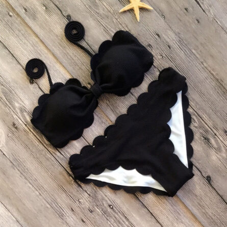 Darcy Push Up Bikinis Swimsuit Scalloped Bikini – Bild 14