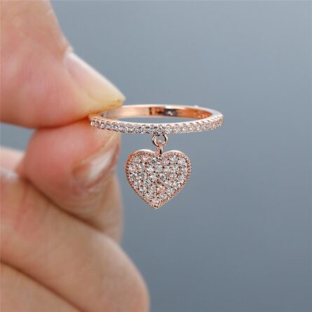 Diana Heart Pendant Ring – Bild 3