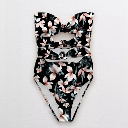 Ella High Waist Hollow Out Swimsuit - Image 6