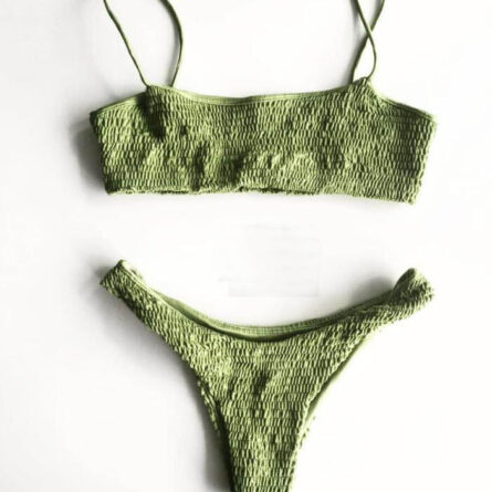 Elle Ruffled Crochet Sexy Bikini Set - Image 4